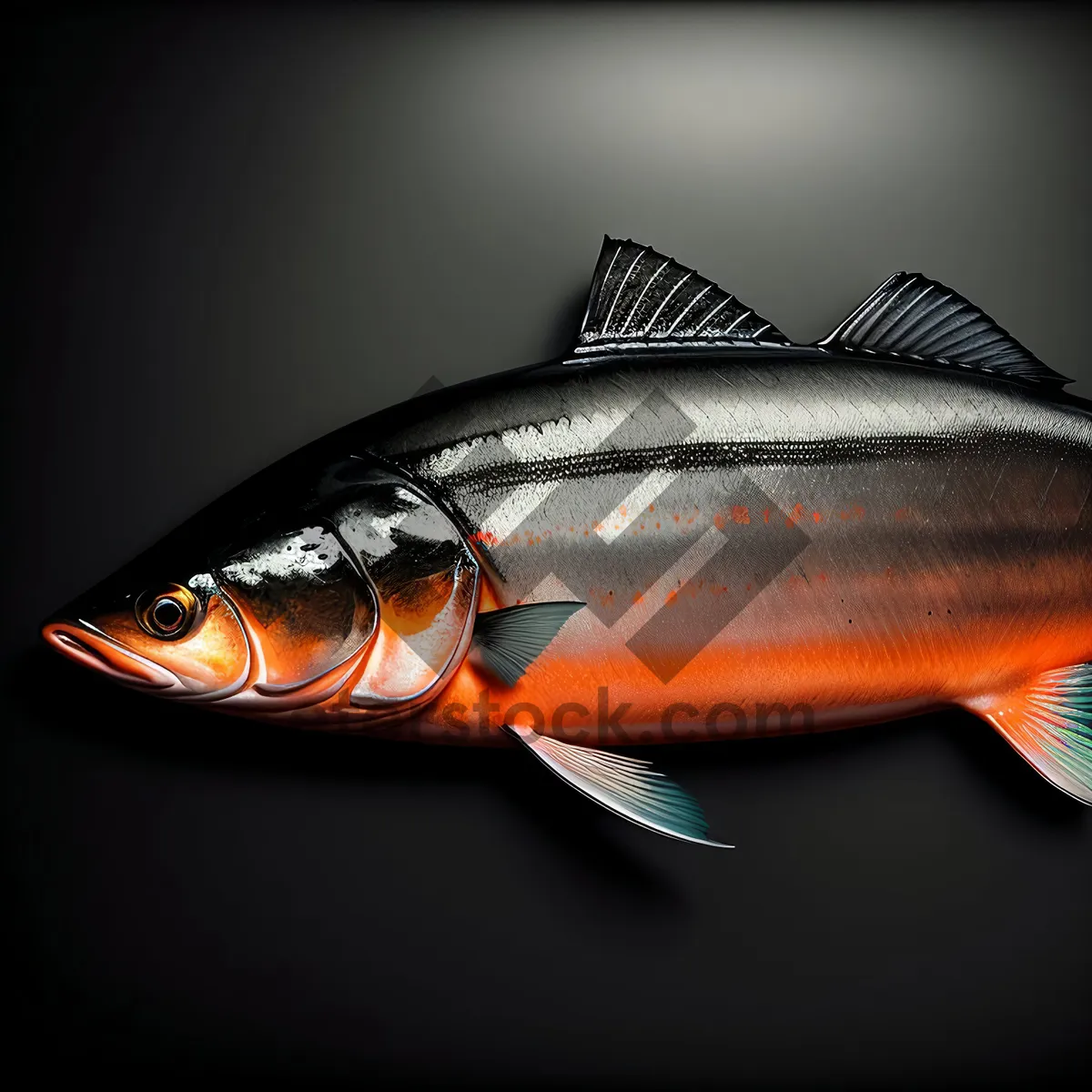 Picture of Underwater Seafood Catch: Coho Salmon and Tuna