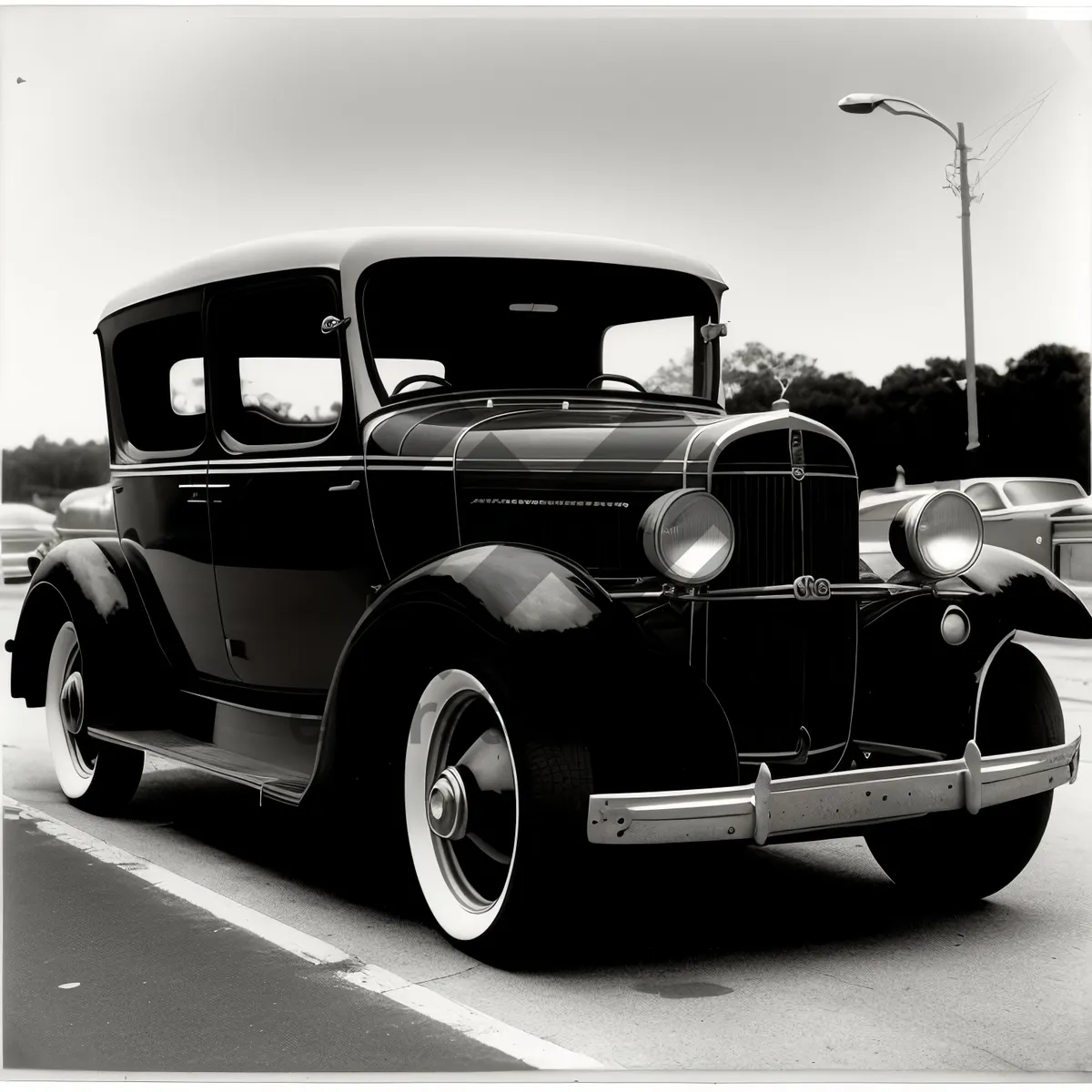 Picture of Luxurious Vintage Model T Car in Classic Chrome