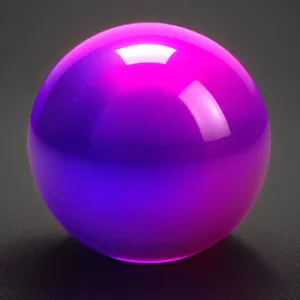 Vibrant Reflection: Colorful 3D Glass Sphere Button