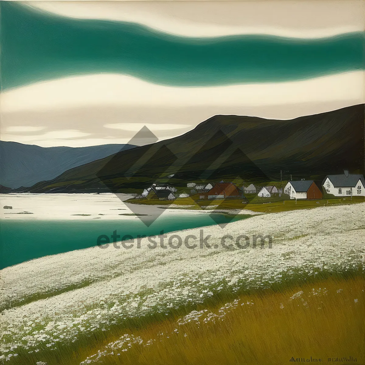 Picture of Tranquil Beachscape: A Serene Tropical Shoreline