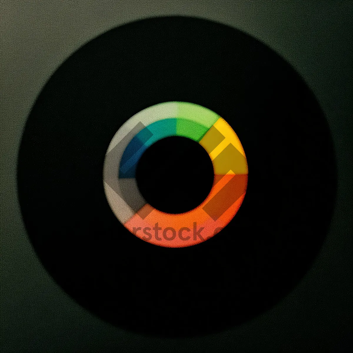 Picture of Shiny Black Music Record Circle Icon