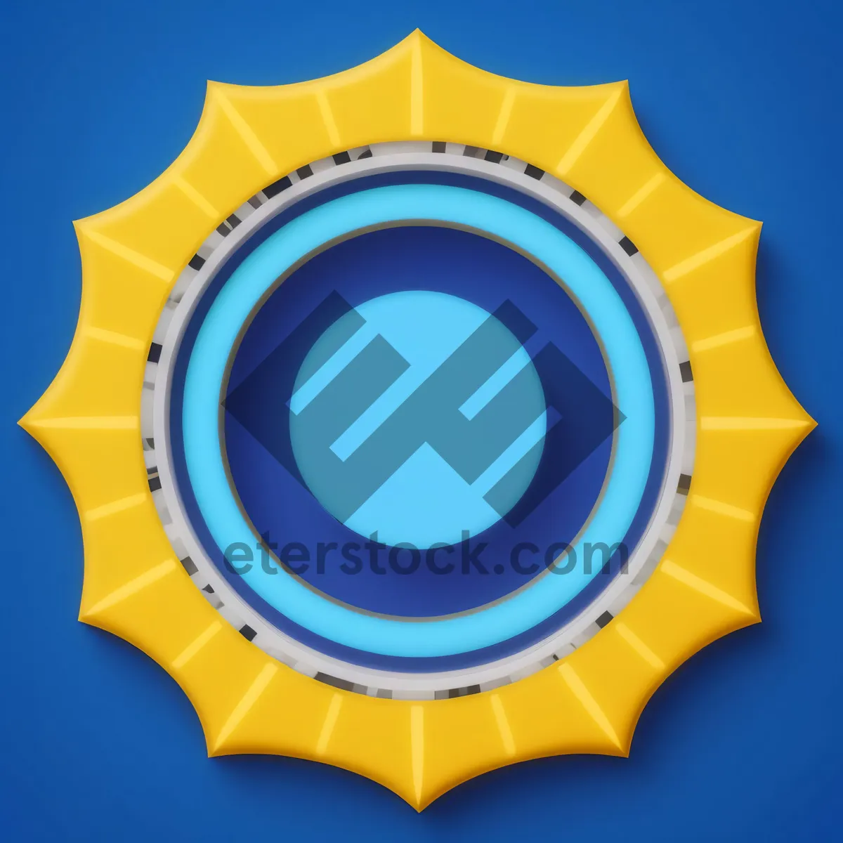 Picture of TechGear Symbol: 3D Metal Circle Icon