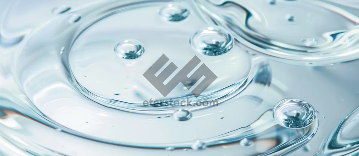 Picture of Clear Liquid Flowing Wallpaper with Ripple Pattern