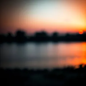 Spectacular Sunset Over Serene Sea