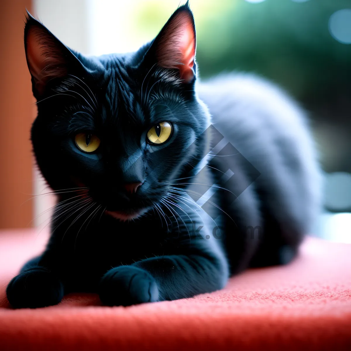 Picture of Cute Playful Kitty on Windowsill