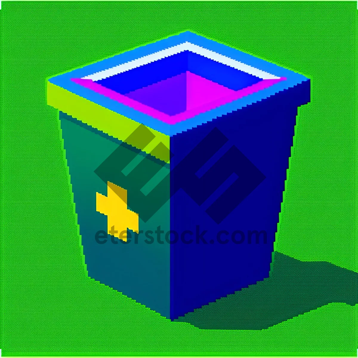 Picture of 3D Excavation Cube Box Icon