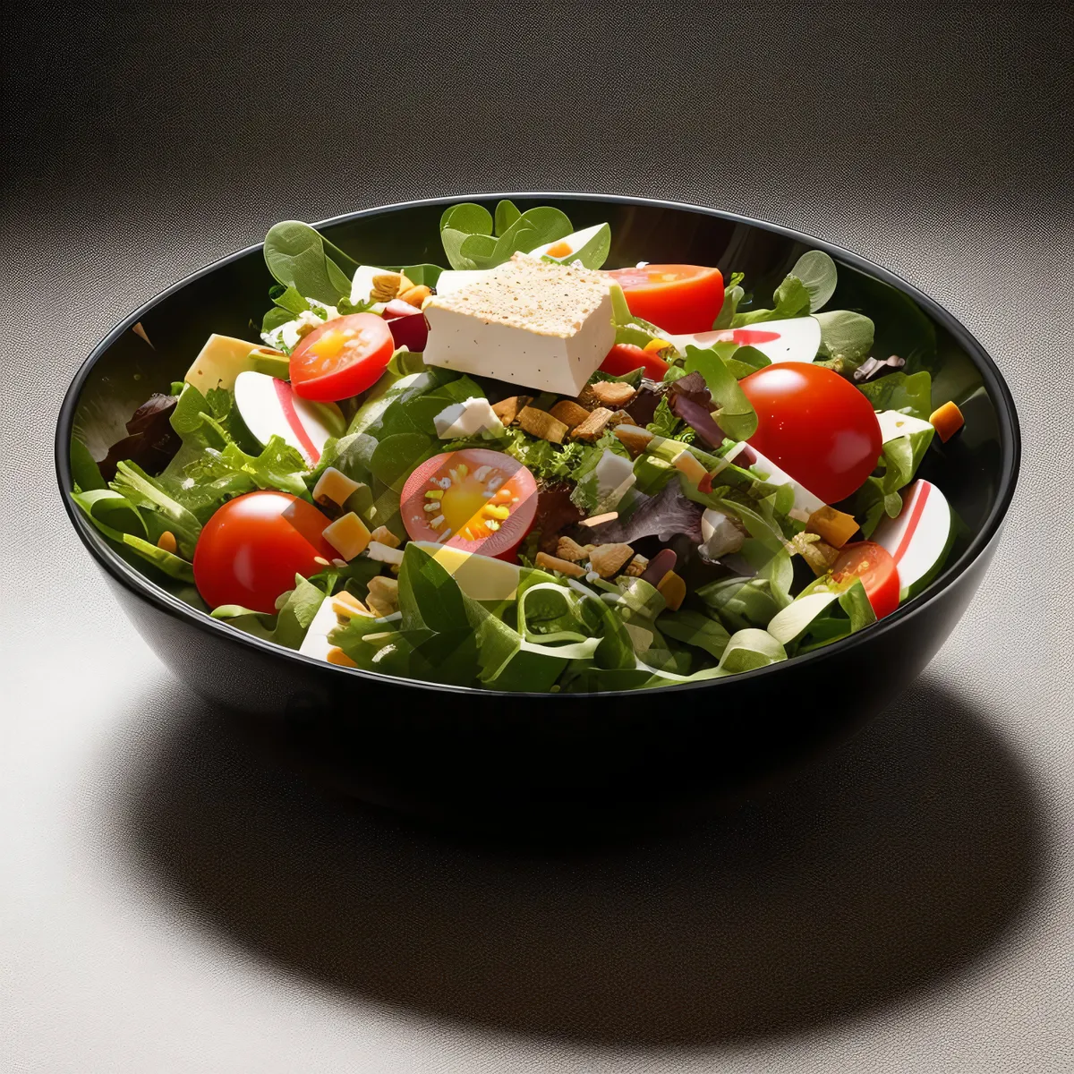 Picture of Delicious Vegetable Gourmet Salad with Cheese