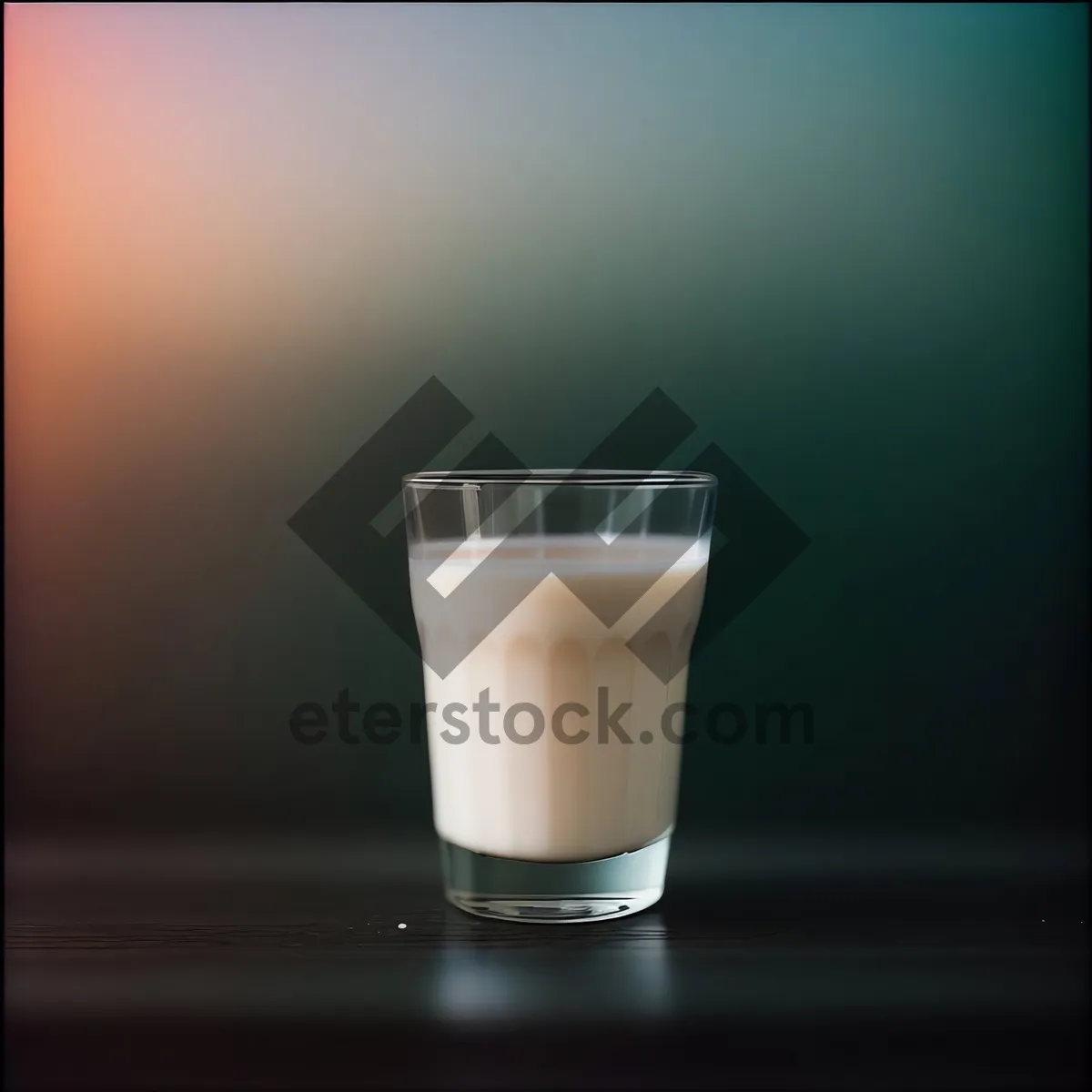 Picture of Delicious Milk in Glass Cup with Foam