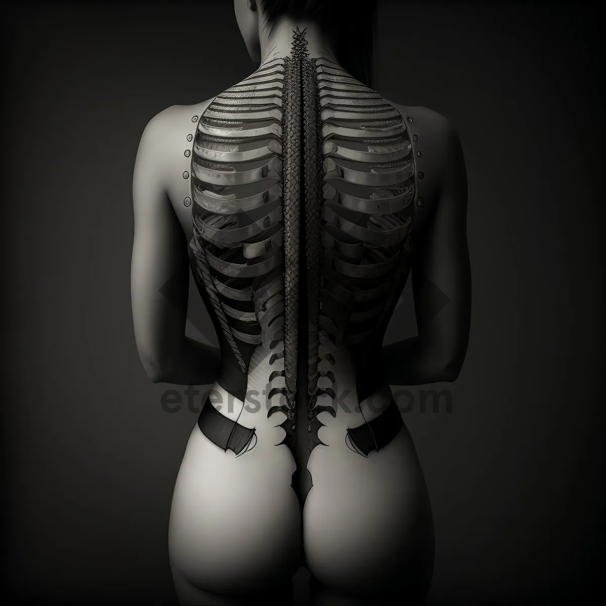 Picture of Anatomical Human Skeleton - Radiant & Revealing X-Ray