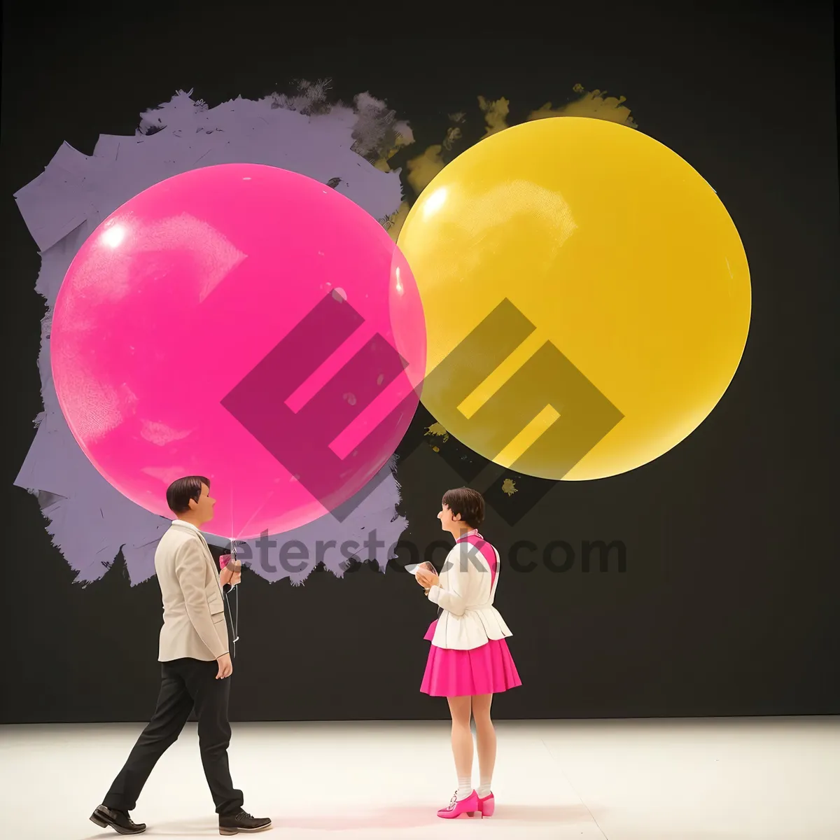 Picture of Colorful Birthday Balloon Celebration