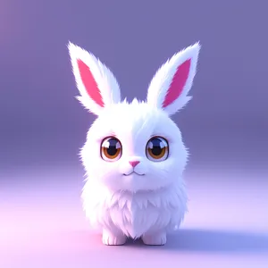 Cute Bunny with Fluffy Ears - Adorable Pet Portrait