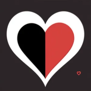 Shiny Heart Graphic: Iconic Symbol of Love and Romance.