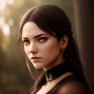 Sensational Smasher: Alluring Brunette Beauty with Elegant Style