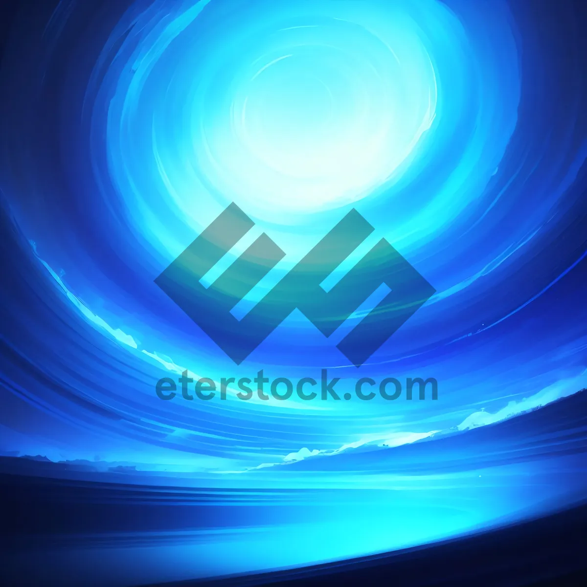 Picture of Futuristic Energy Burst in Vibrant Fractal Pattern