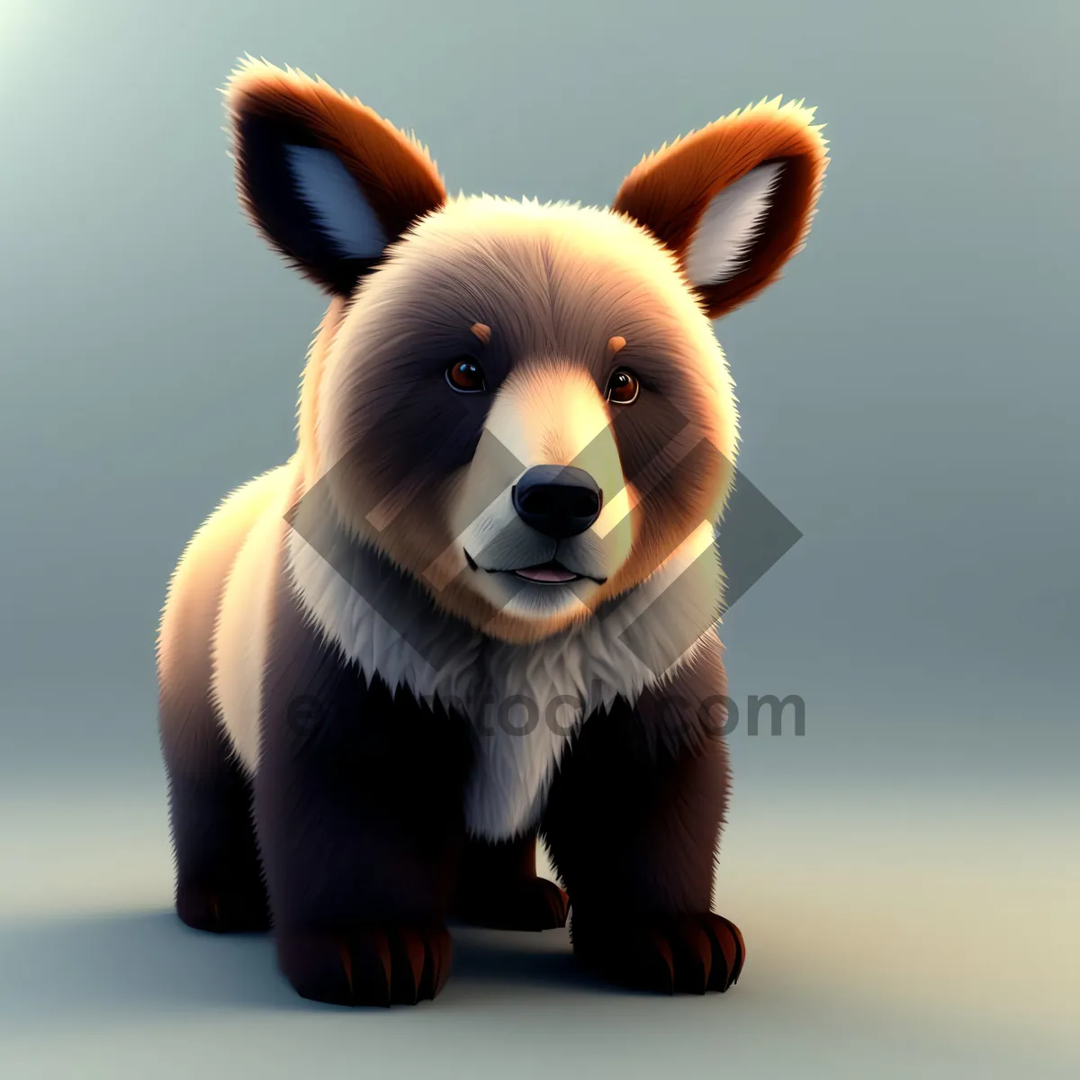Picture of Furry Studio Teddy Cat - Cute 3D Toy Bear