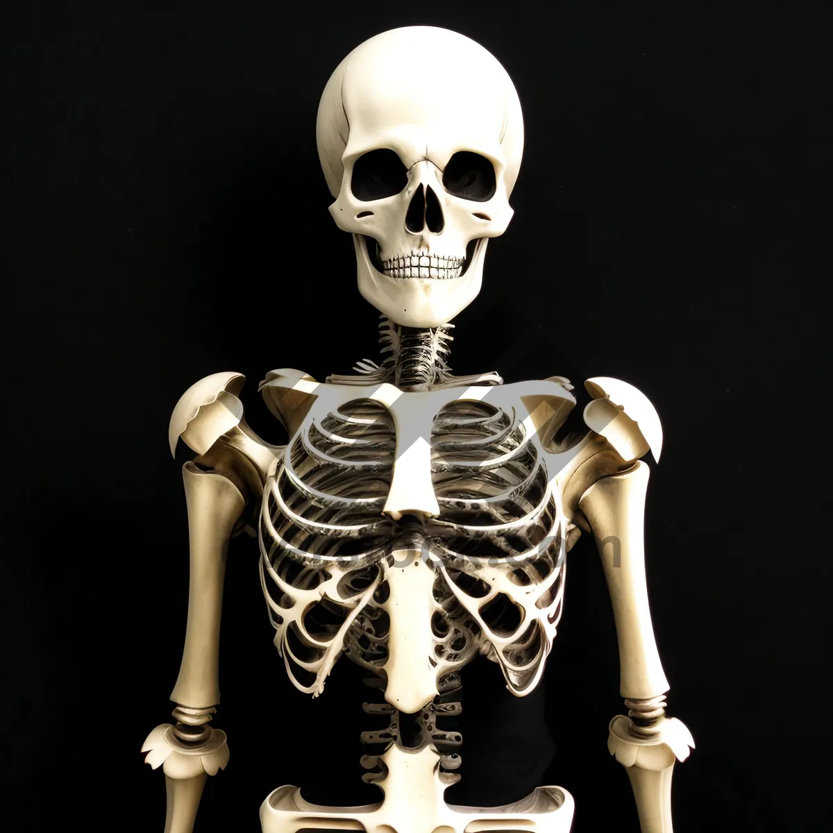 Picture of Terrifying 3D Skeleton Baron with Spooky X-Ray Skull