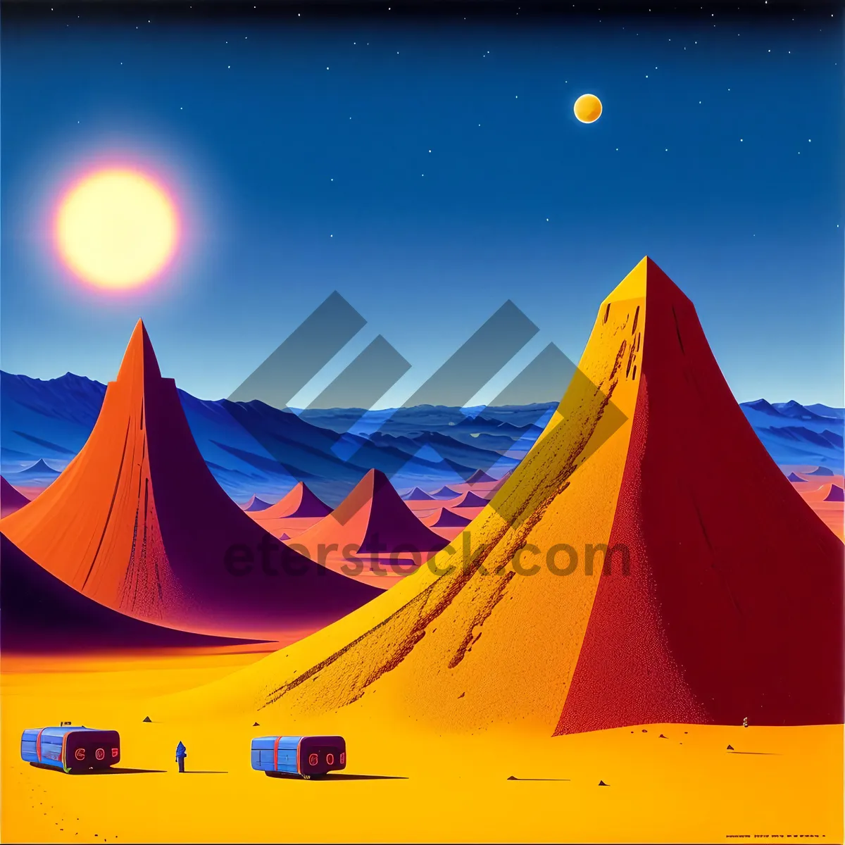 Picture of Serenity Sunset: Canvas Tent Amidst Breathtaking Sky