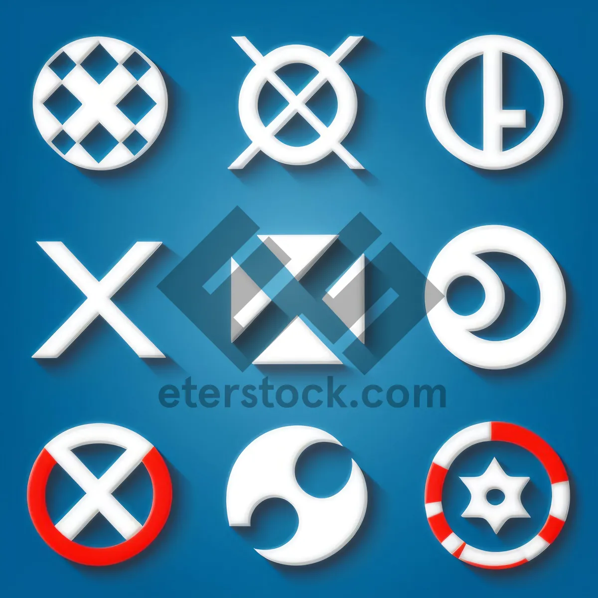 Picture of Web Button Icons: Circle Arrow Symbols Set