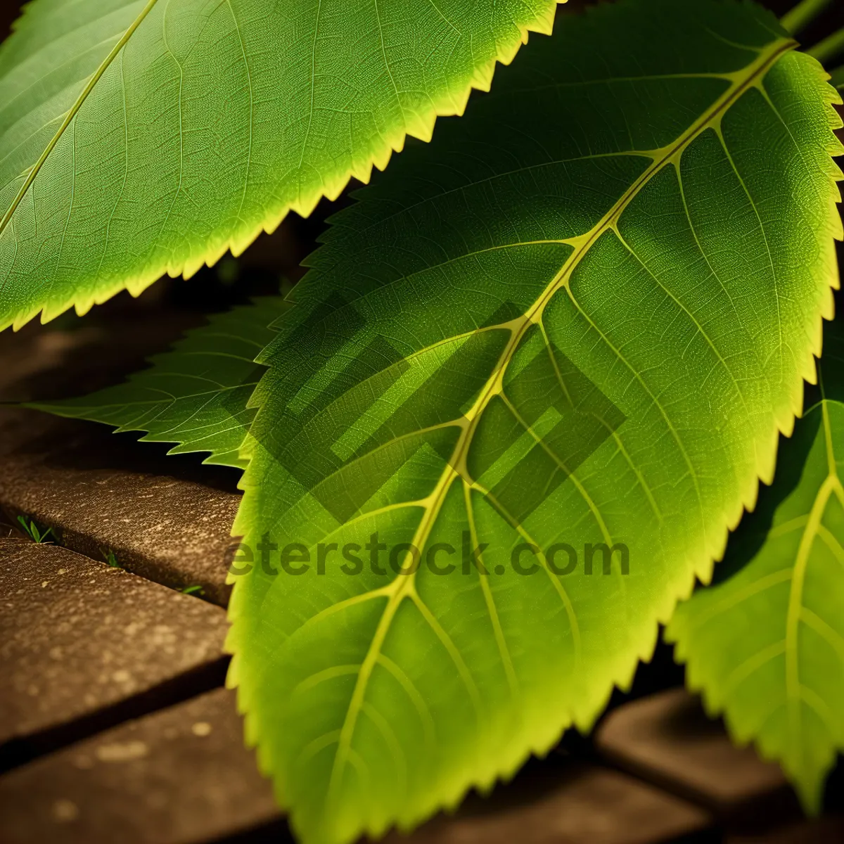 Picture of Lush Spring Foliage in a Bright Forest Setting