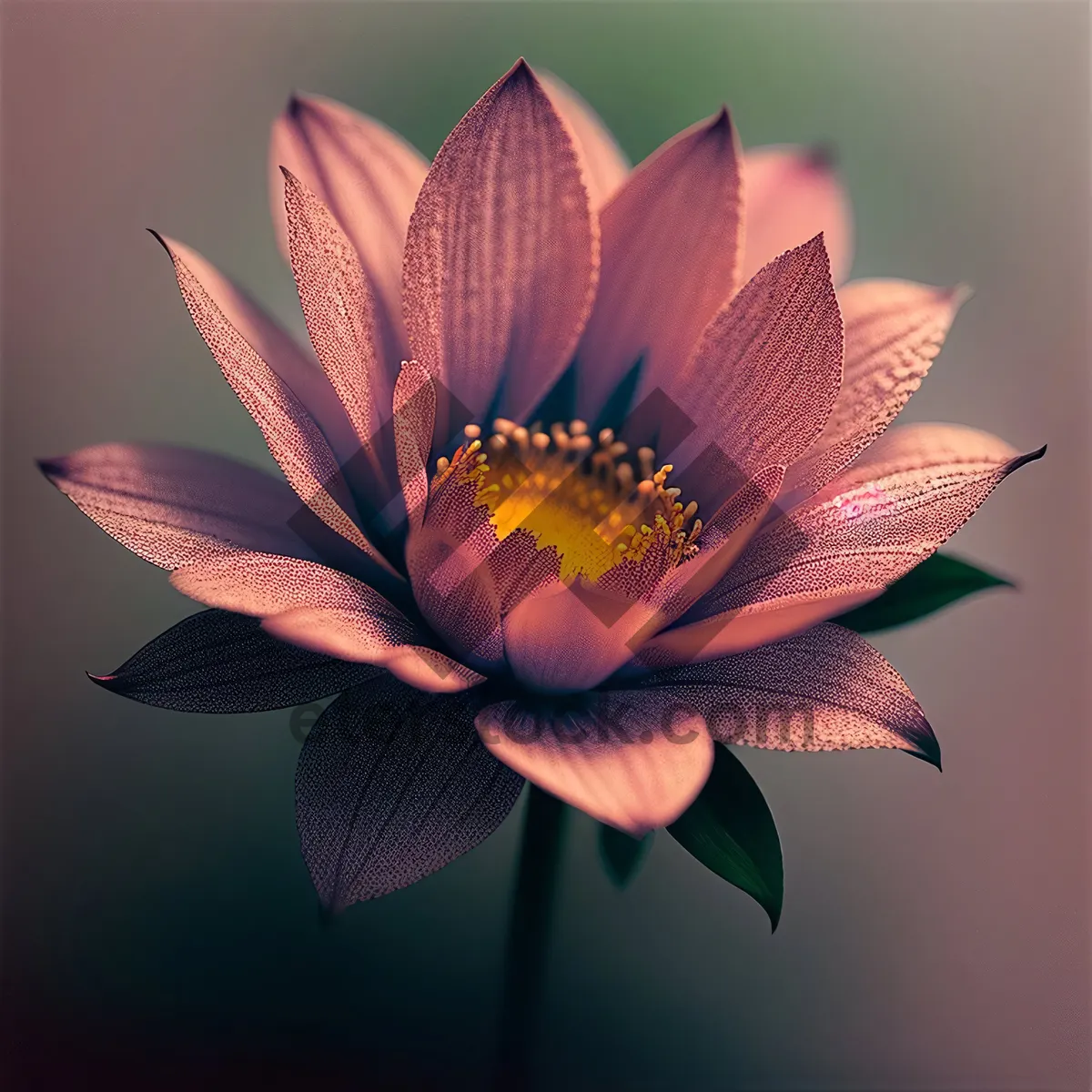 Picture of Pink Lotus Blossom in Summer Garden