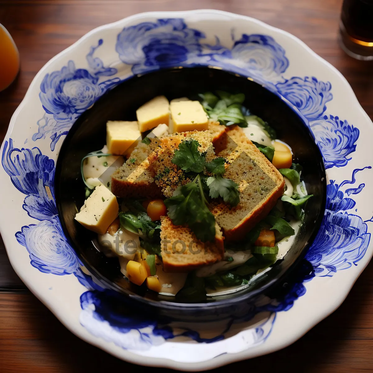 Picture of Gourmet Vegetable Bowl with Fresh Sauce & Nutriment