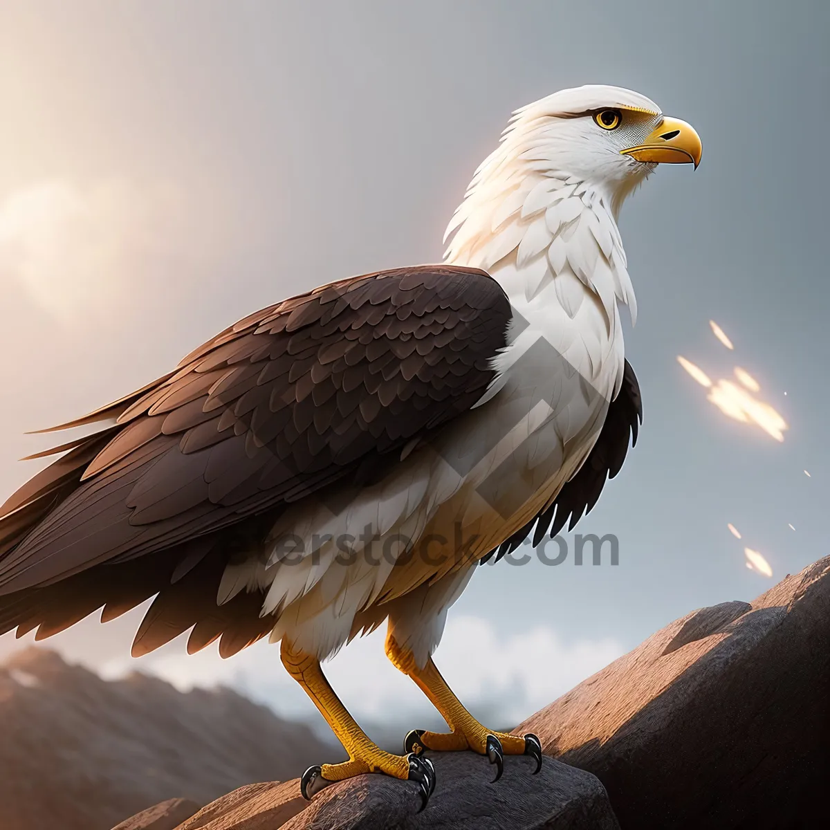 Picture of Majestic Bald Eagle in Flight