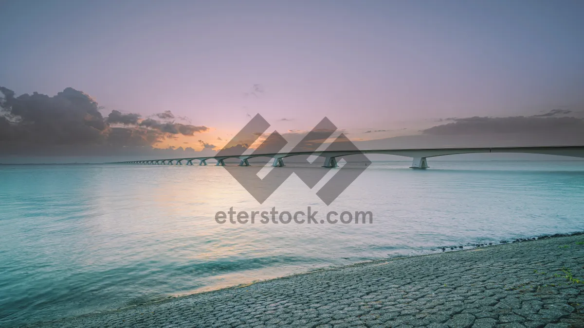 Picture of Spectacular Sunset Beach Landscape