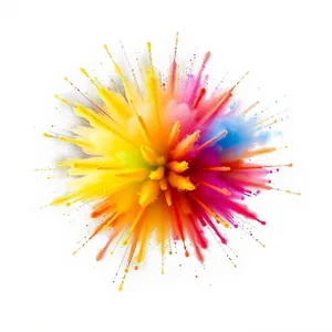 Colorful Lotus Flower Graphic Design Element.
