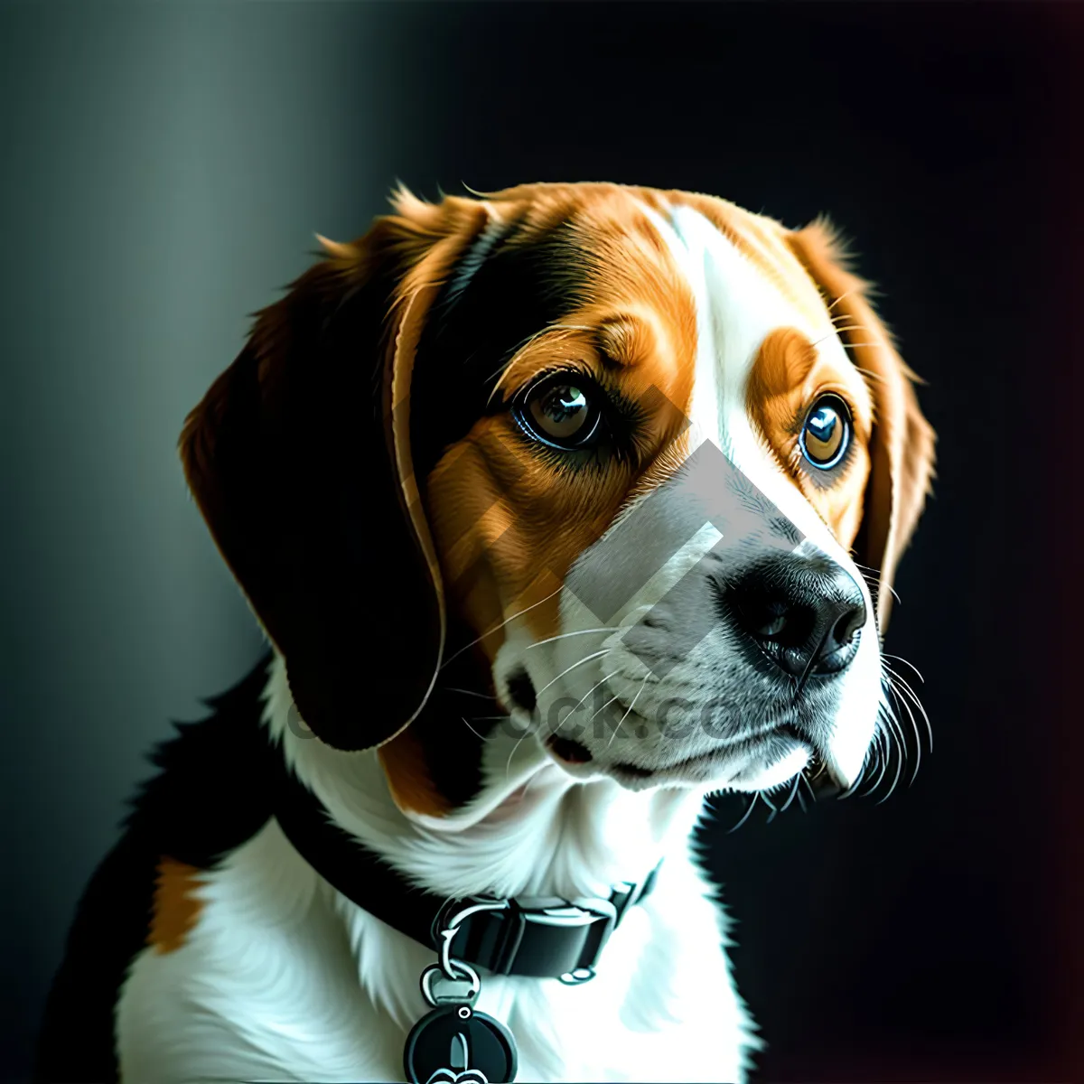 Picture of Adorable Beagle Puppy - Purebred, Cute, and Brown