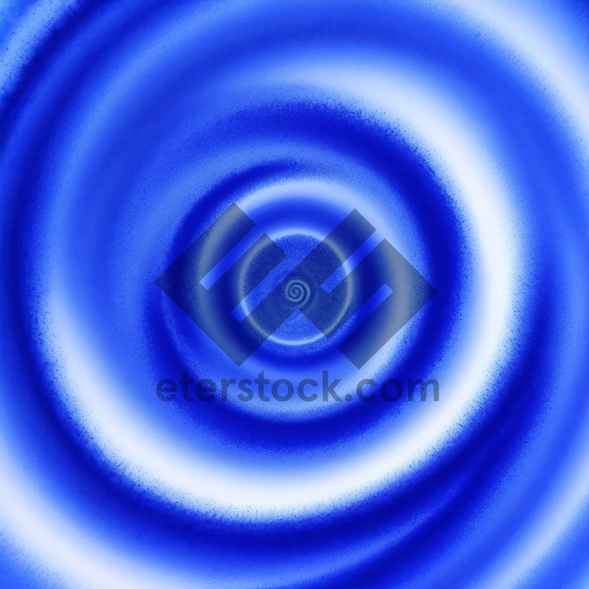 Picture of Fluid Ripple Circle: Abstract Digital Water Pattern