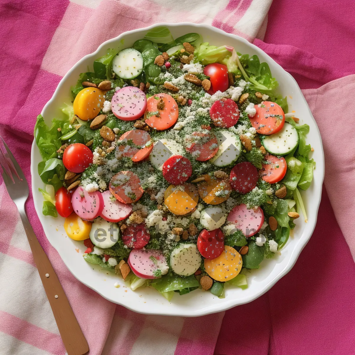 Picture of Fresh and Delicious Gourmet Vegetable Plate