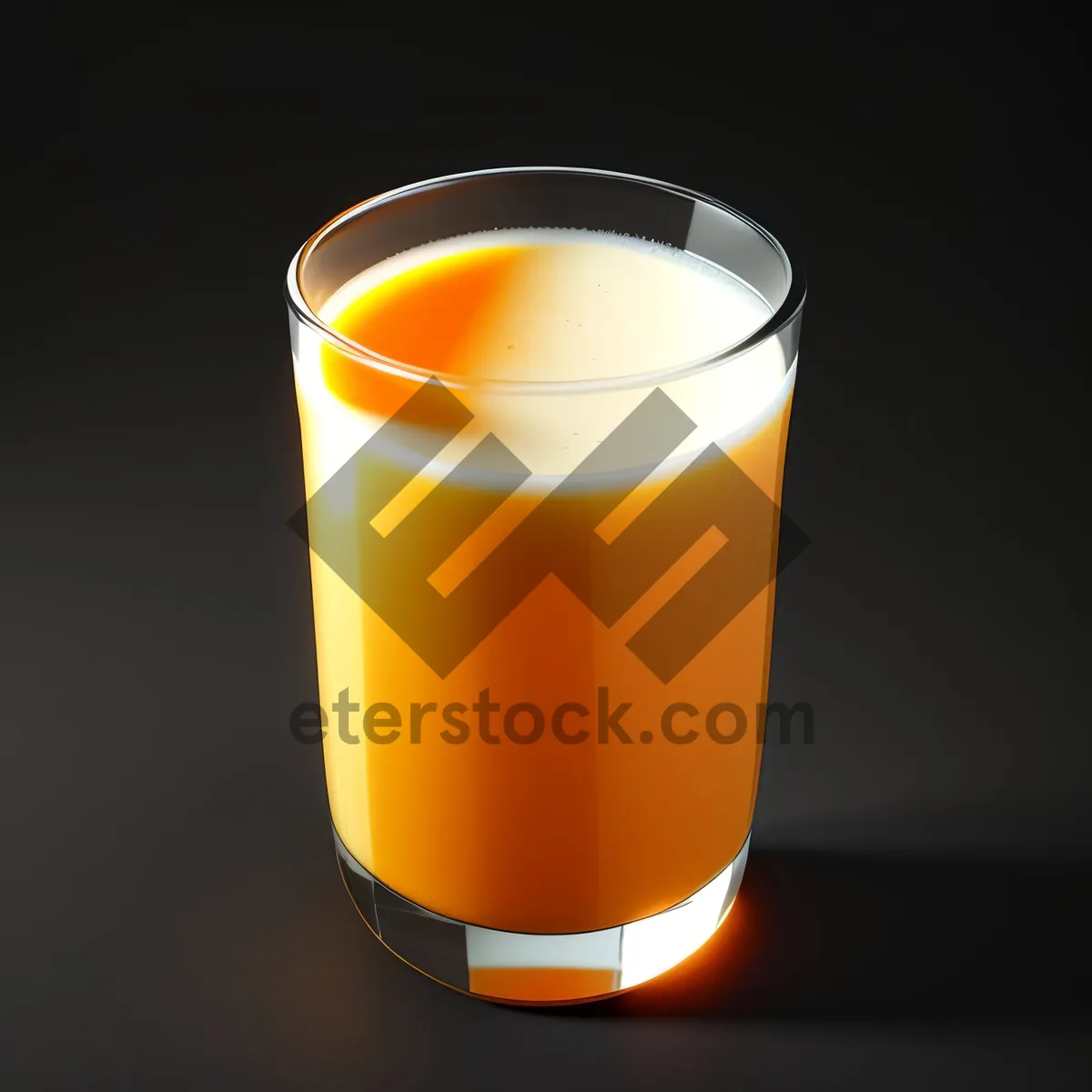 Picture of Refreshing Orange Juice in a Frosted Glass