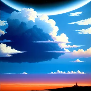 Radiant Summer Sky Illuminated by Sunlight