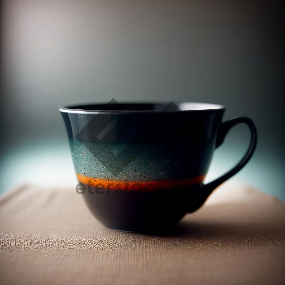 Picture of Hot Cup of Morning Coffee on Saucer