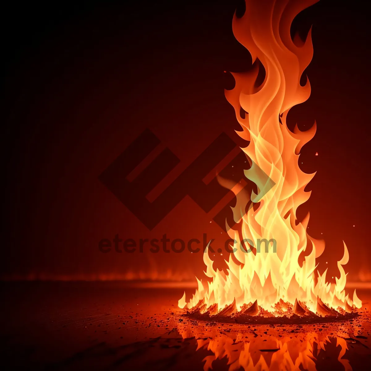 Picture of Fiery Blaze of Warmth and Danger