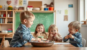 Happy Family Portrait with Smiling Kids and Parents