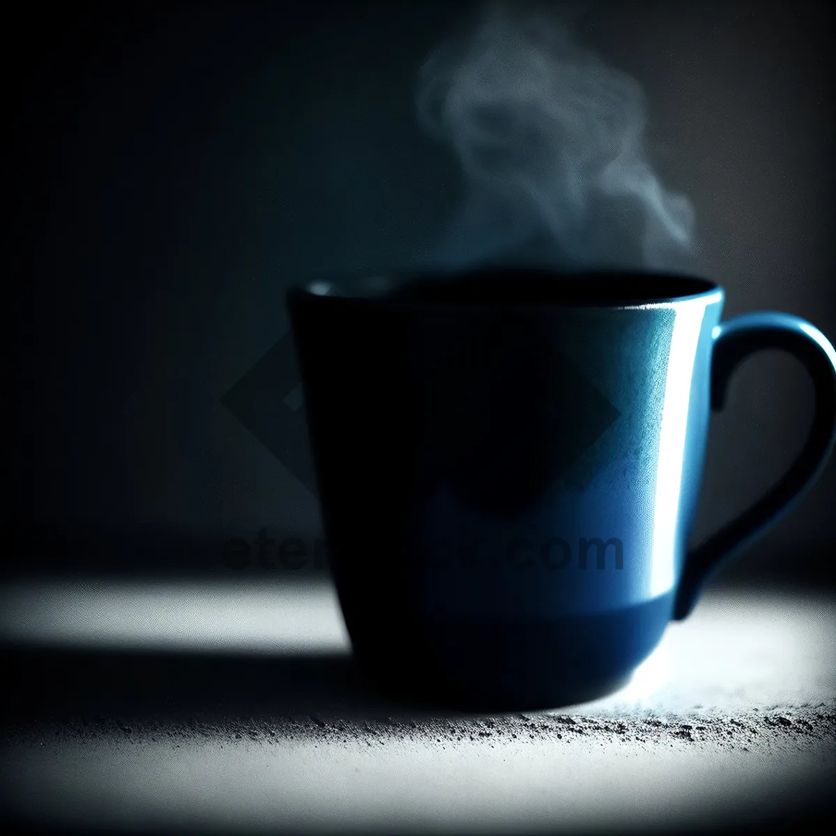 Picture of Hot Steamy Coffee in Ceramic Mug