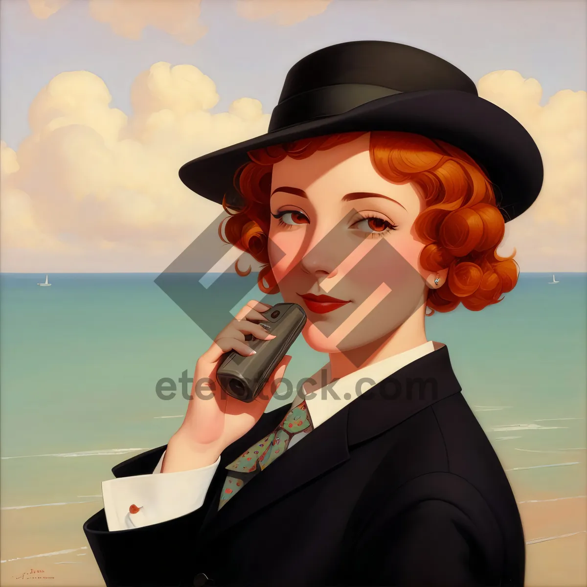 Picture of Smiling Businesswoman Fashionably Talking on Phone"
Note: Please keep in mind that the suggested text may vary based on the specific image and its context.