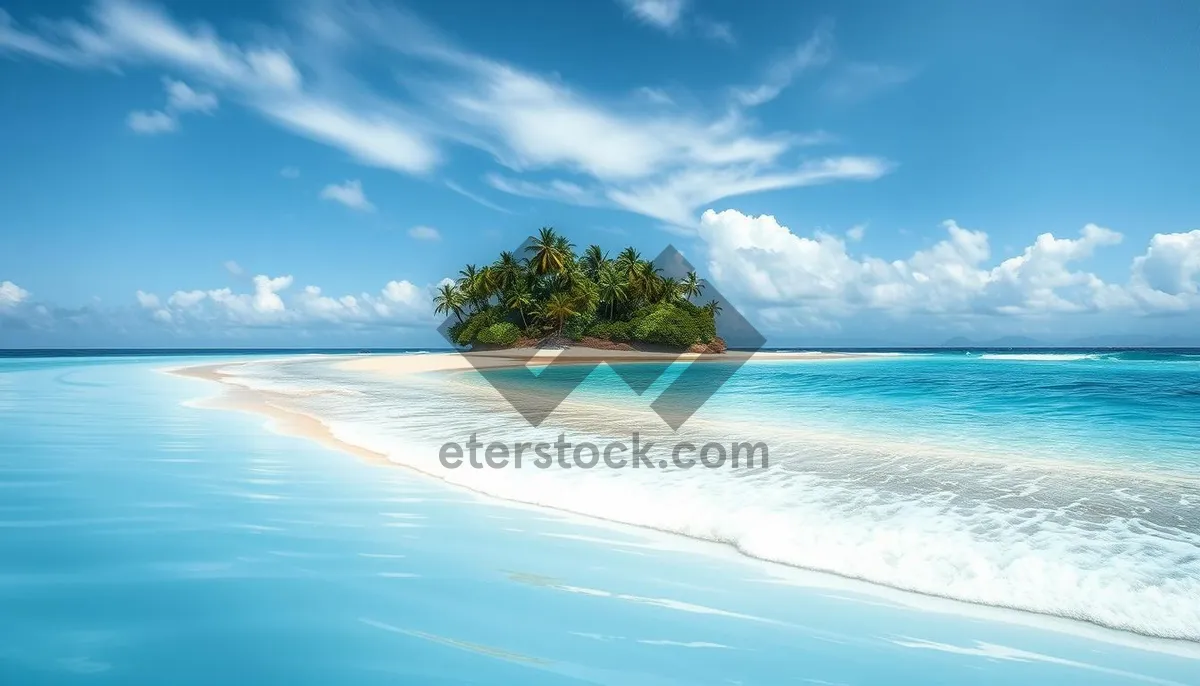 Picture of Tropical paradise beach with crystal clear turquoise water