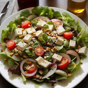 Gourmet Vegetable Salad with Fresh Ingredients
