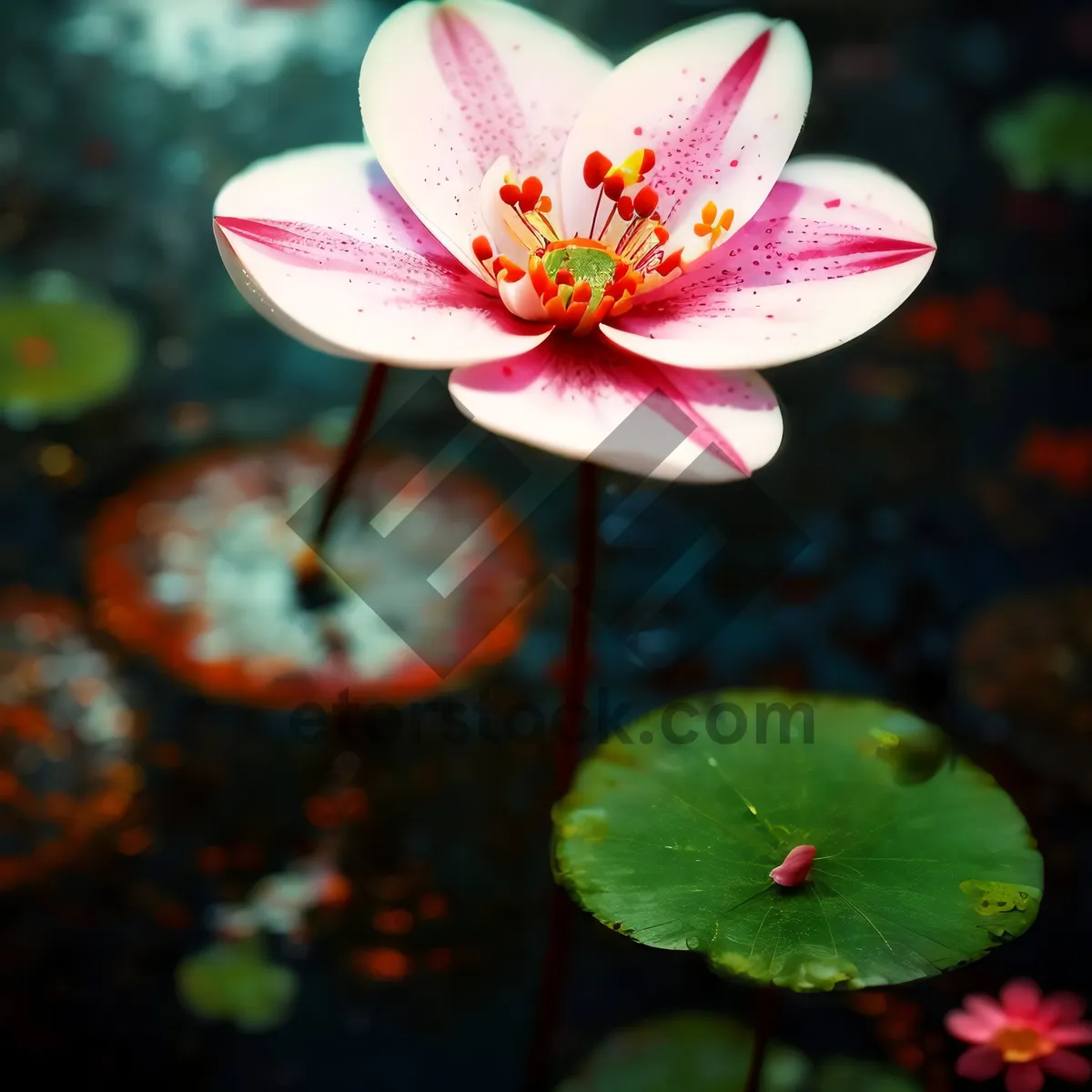 Picture of Vibrant Pink Floral Blossom in Garden