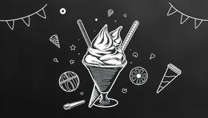 Black Glass Art Graphic Illustration.