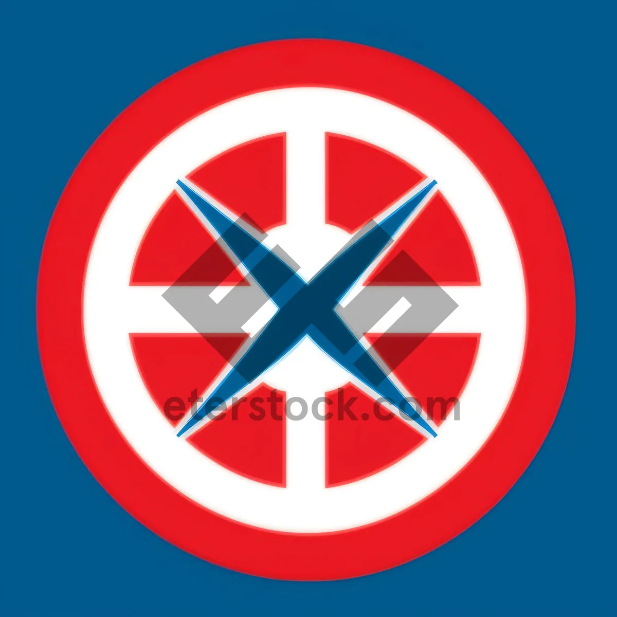 Picture of Patriotic flag symbol for country web button