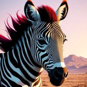 Majestic Zebra Stripes in Wildlife Reserve