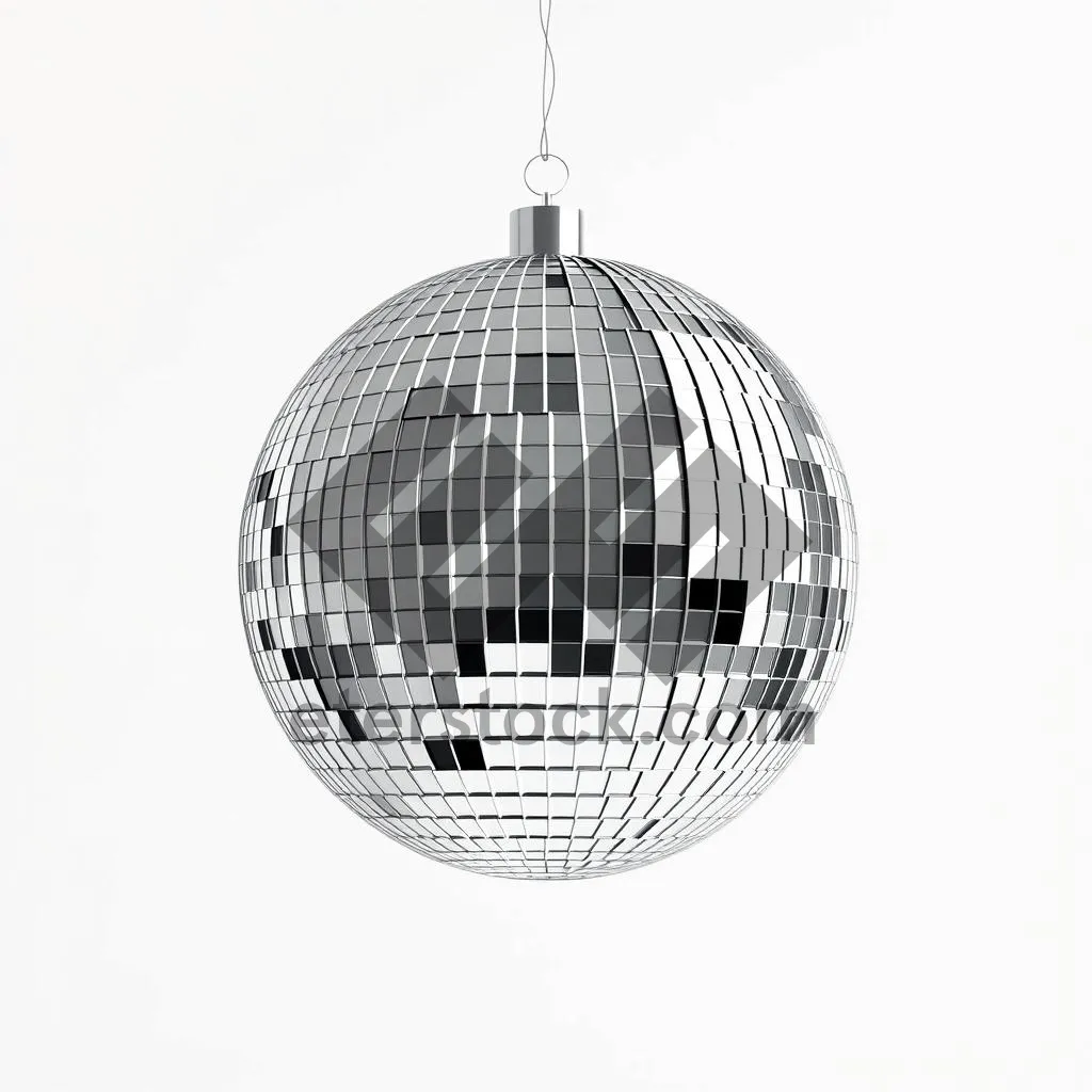 Picture of Festive Glass Sphere Decoration for Holiday Celebrations.