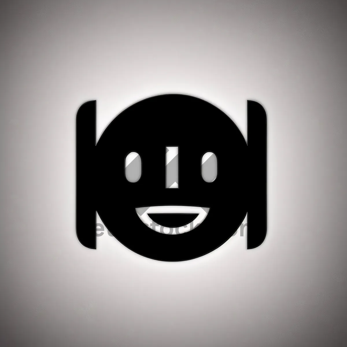 Picture of Black Annual Bright Button Symbol Icon