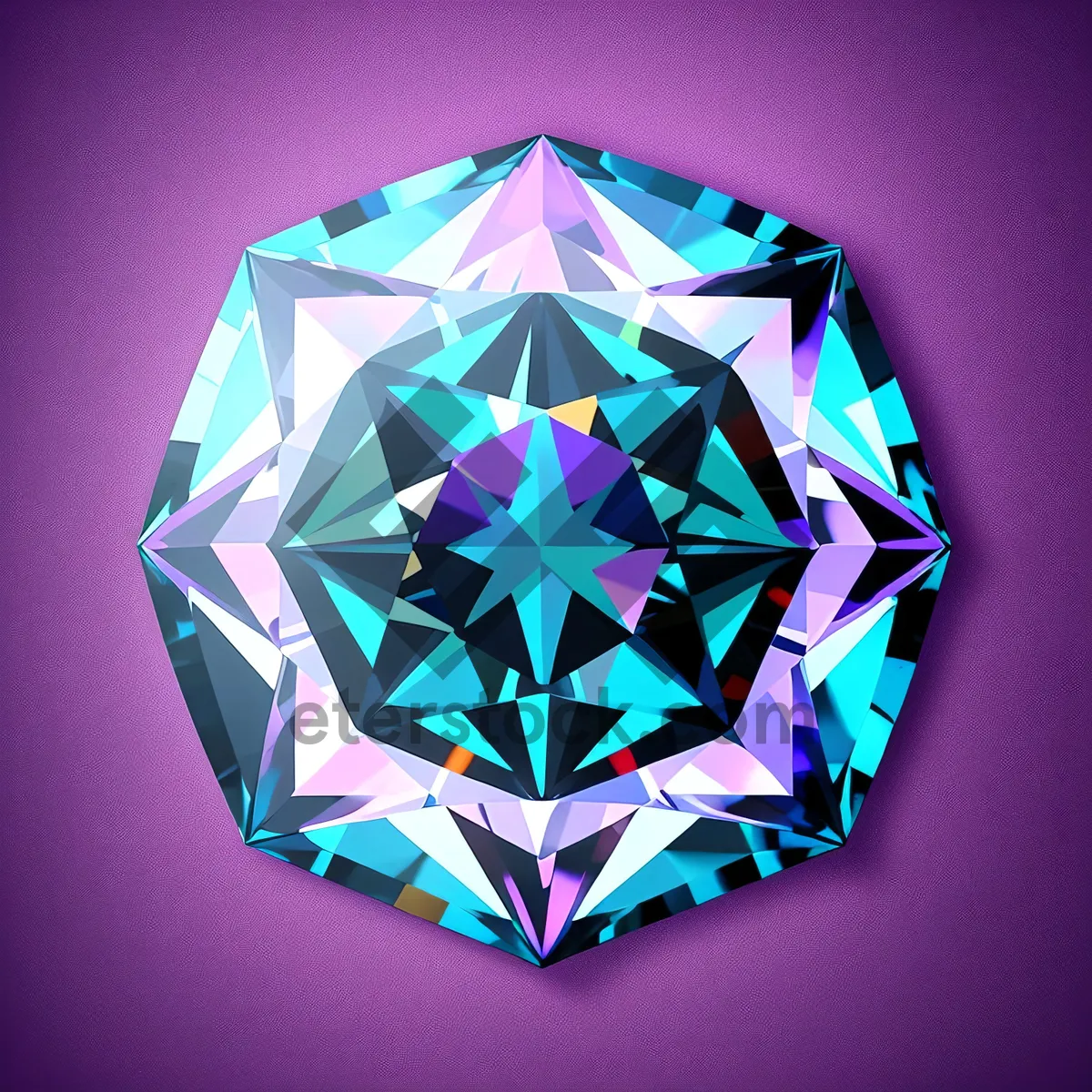 Picture of Shiny Glass Gem Sphere Icon: Brilliant Graphic Symbol