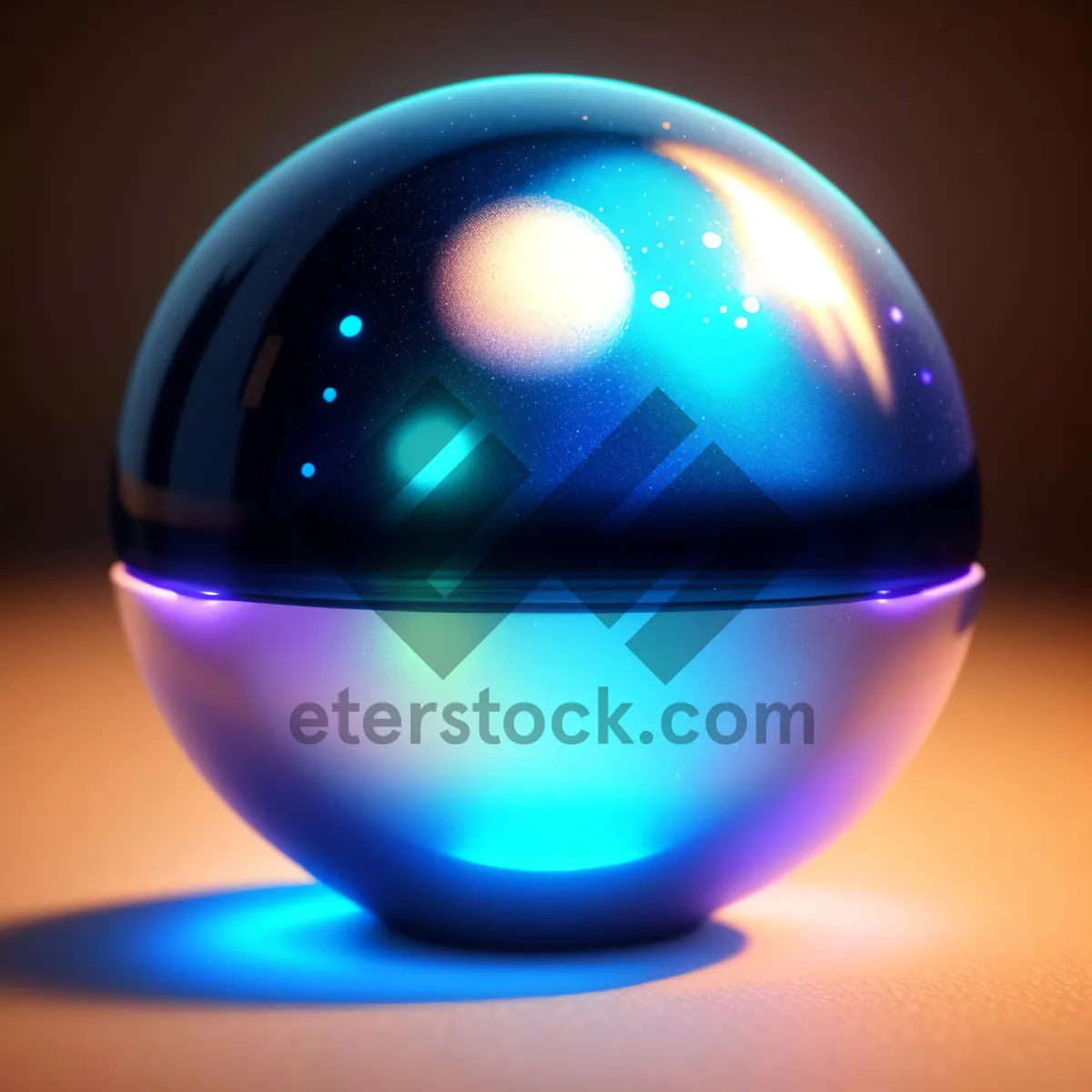 Picture of Illuminated Glass Sphere Button