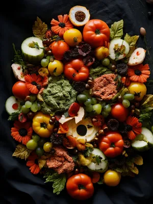 Fresh and Healthy Salad with Sweet Pepper and Tomato