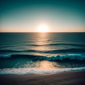 Serenity by the Shore: Sun-kissed Beach Bliss